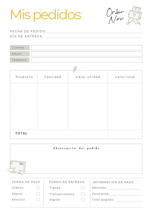 Libretas de recambio